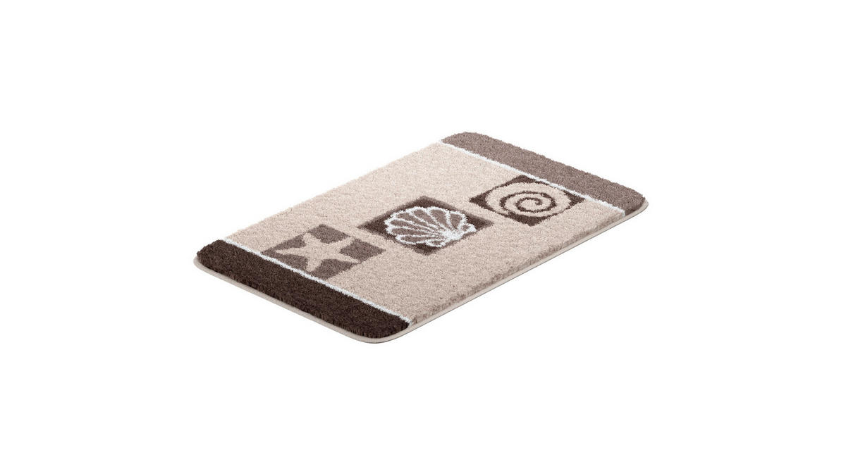 KÚPEĽŇOVÁ PREDLOŽKA, 50/80 cm - sivohnedá, Basics, textil/plast (50/80cm) - Grund