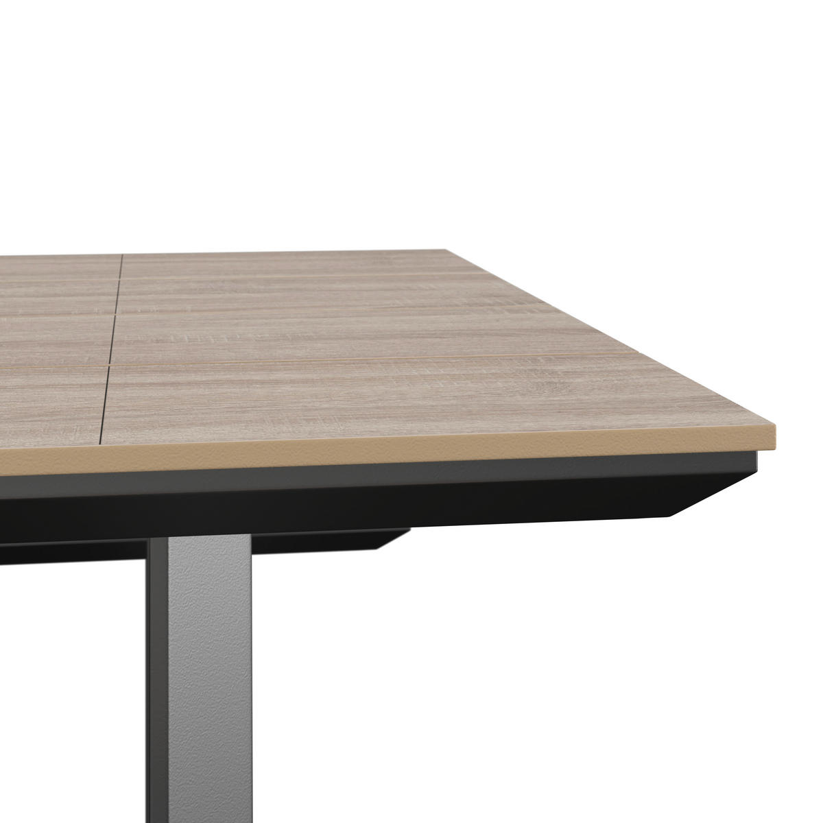 GARTENSET Aluminium  - Anthrazit/Beige, MODERN, Kunststoff/Metall (190/75/182cm) - Ambia Garden