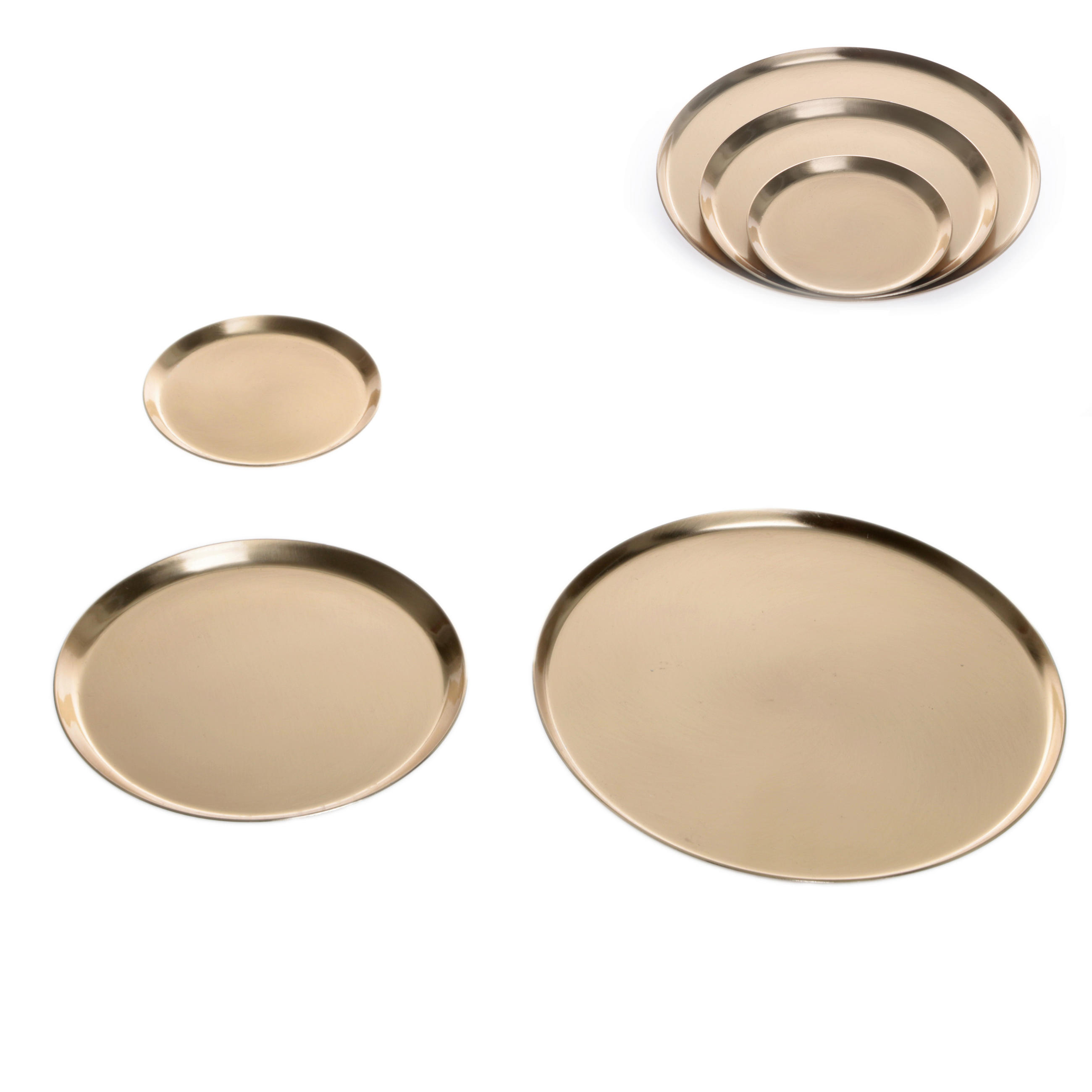 DEKOTABLETT 10,5/0,5 cm    - Goldfarben, Design, Metall (10,5/0,5cm)