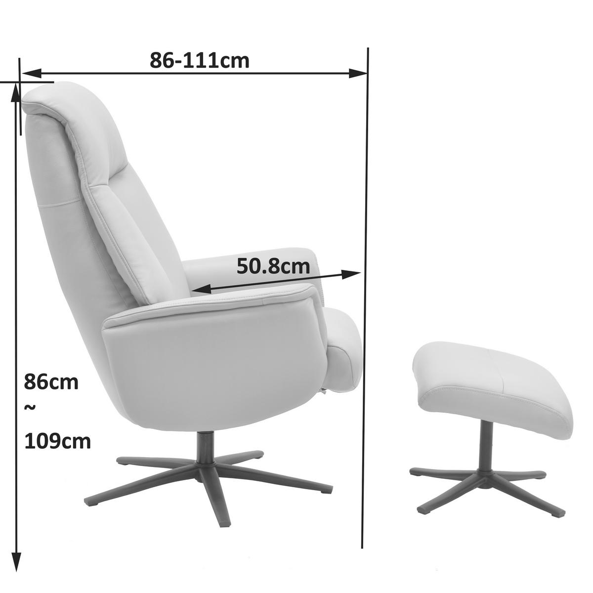 RELAXSESSELSET RELAVO Webstoff Hocker    - Beige/Schwarz, Design, Textil/Metall (72/109/86/111/81cm) - Livetastic