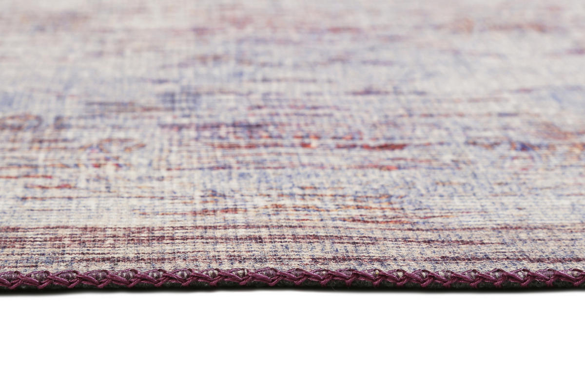 WEBTEPPICH 130/190 cm Embrace Blau, Grau, Lila, Orange  - Blau/Lila, KONVENTIONELL, Textil (130/190cm) - WECON HOME
