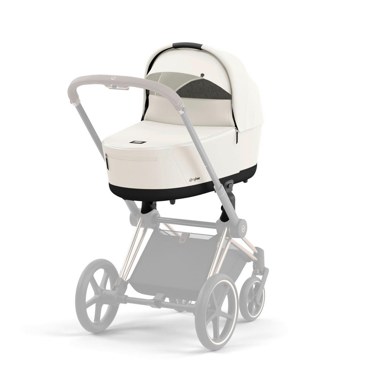 LIEGEWANNE PRIAM LUX  - Beige/Weiß, Trend, Textil (87,5/48/60cm) - Cybex