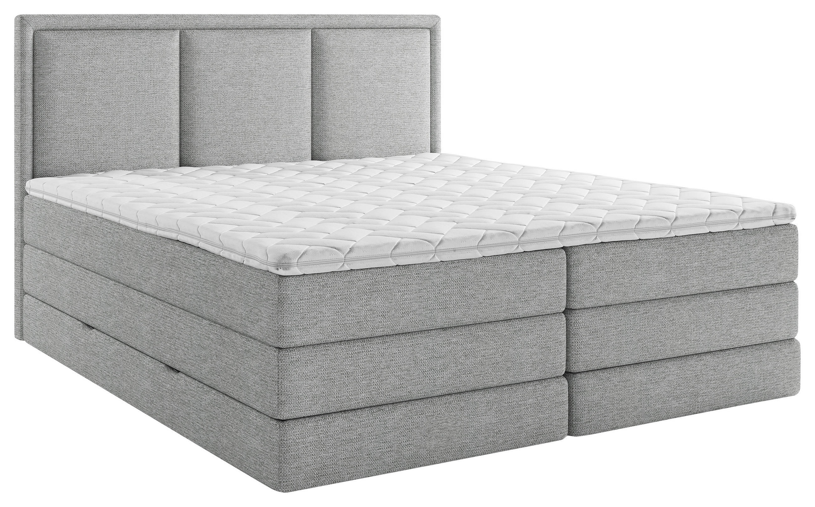 BOXSPRINGBETT 160/200 cm  in Grau  - Grau, Design, Kunststoff/Textil (160/200cm) - MID.YOU