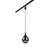 SCHIENENSYSTEM-HÄNGELEUCHTE Duoline Lumina 18/180 cm   - Chromfarben/Schwarz, KONVENTIONELL, Glas (18/180cm) - Trio Leuchten