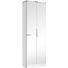 HOCHSCHRANK - Chromfarben/Weiß, KONVENTIONELL, Glas/Holzwerkstoff (65/195,5/33cm) - Xora