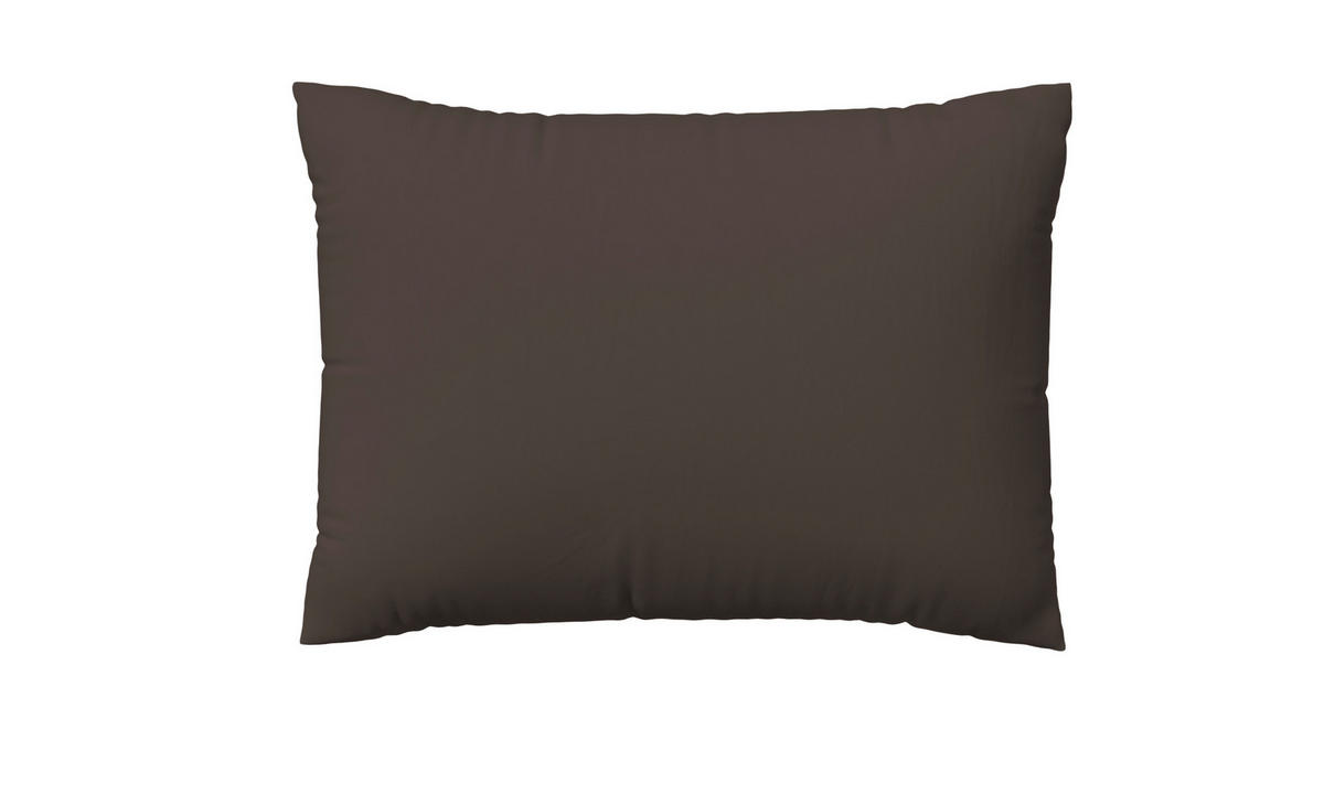 KISSENHÜLLE EASY JERSEY 40/60 cm  - Dunkelbraun, Basics, Textil (40/60cm) - Schlafgut