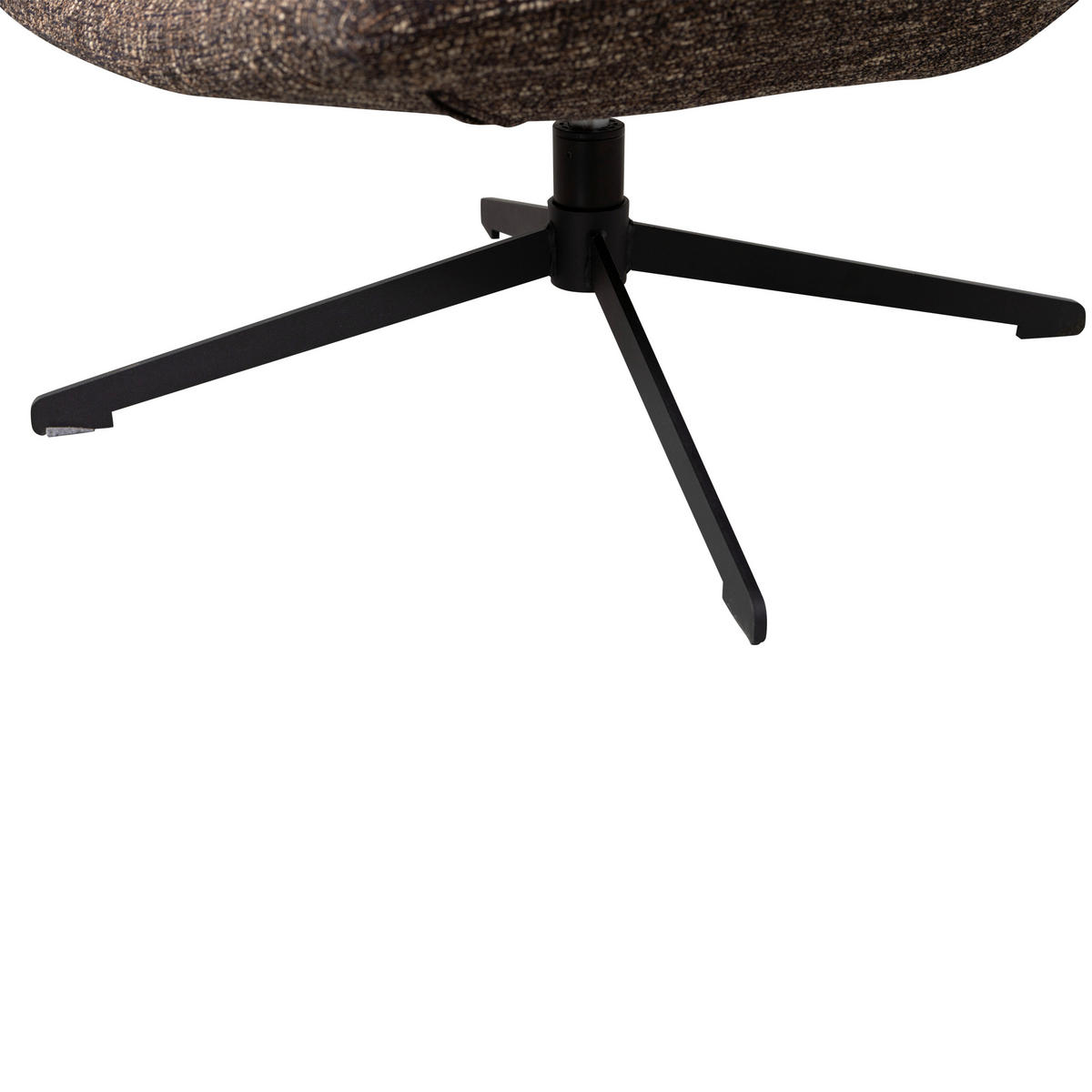 SESSEL in Webstoff Braun  - Schwarz/Braun, Design, Textil/Metall (75/88/94cm) - Livetastic