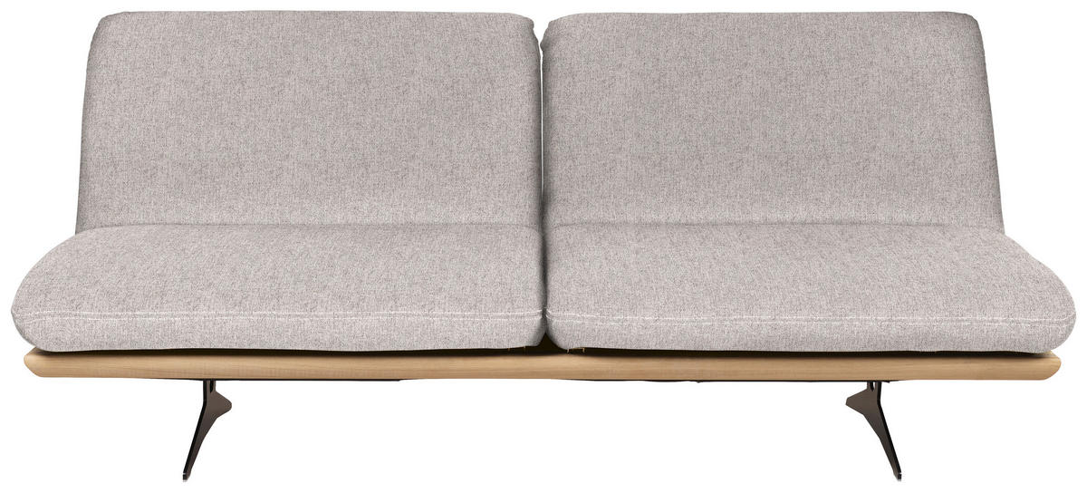 SCHLAFSOFA Holz, Textil Hellgrau, Beige  - Beige/Hellgrau, Design, Holz/Textil (204/92/90cm) - Dieter Knoll