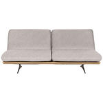 SCHLAFSOFA Palermo in Webstoff Hellgrau, Beige - Beige/Hellgrau, Design, Holz/Textil (204/92/90cm) - Dieter Knoll