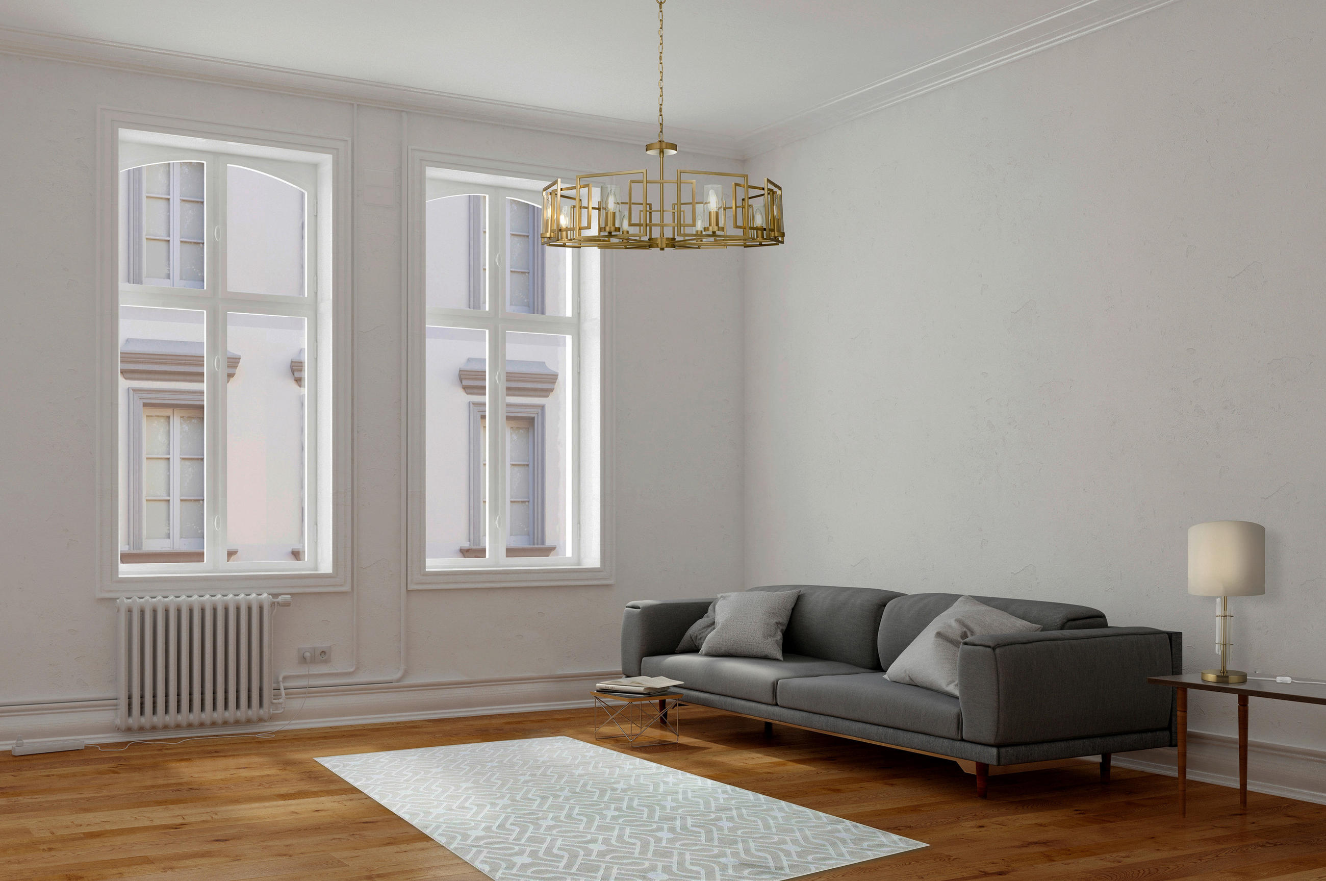 KRONLEUCHTER 87,5/60,5/87,5 cm   - Klar, Trend, Glas/Metall (87,5/60,5/87,5cm) - MAYTONI