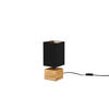 STONA LAMPA - zlatna/braon, Prirodno, drvo/tekstil (12/30/12cm)