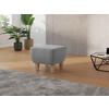 HOCKER in Textil Grau  - Eichefarben/Grau, Konventionell, Holz/Textil (56/46/56cm) - Sit & More