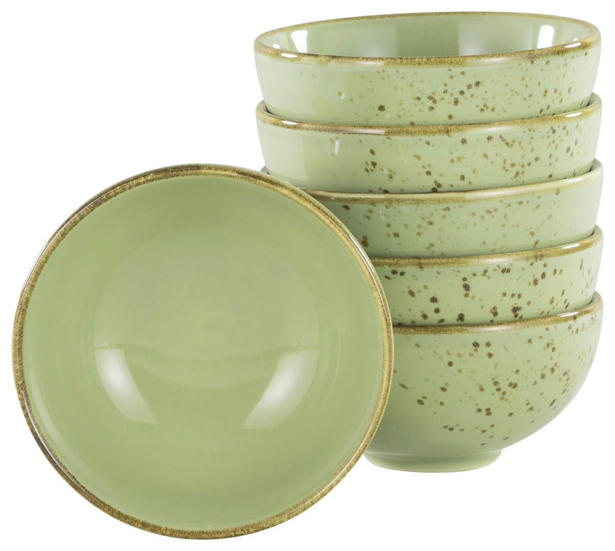 DIPSCHALENSET 11,5 cm  - Grün, Trend, Keramik (11,5cm) - Creatable