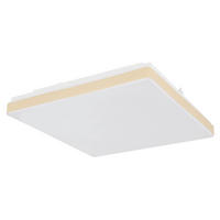 LED-DECKENLEUCHTE 33/33/6 cm   - Opal/Weiß, Basics, Kunststoff/Metall (33/33/6cm)