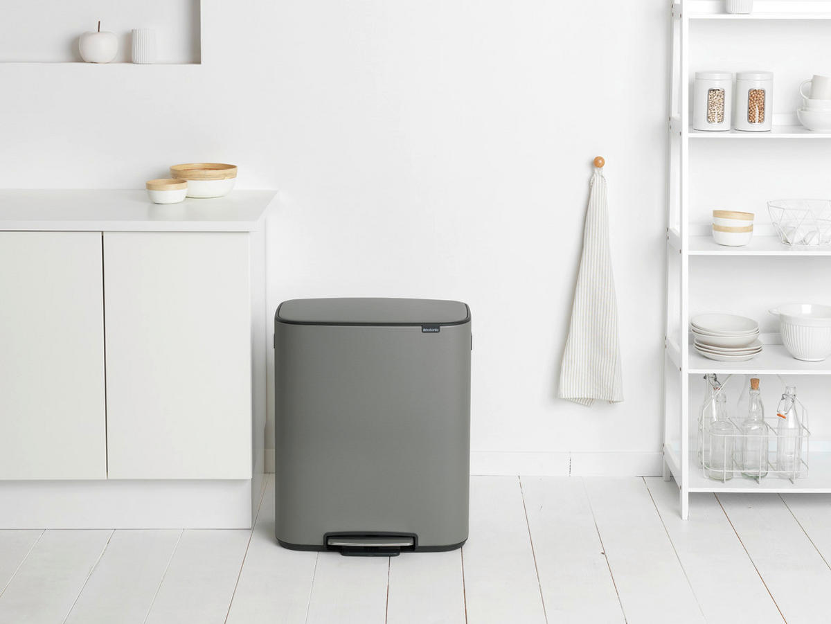 KOŠ ZA SMETI - Basics, kovina/umetna masa (54.1/65.2/36.3cm) - Brabantia