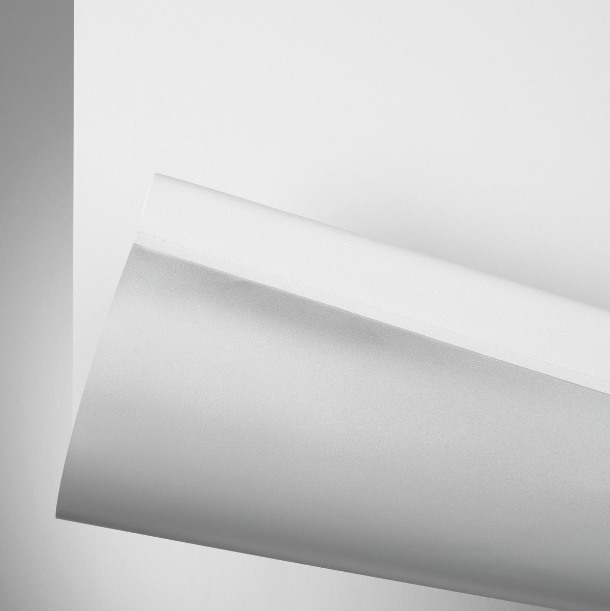 VERDUNKELUNGSROLLO  black-out (lichtundurchlässig)   100/150 cm  - Weiß, Basics, Textil (100/150cm) - Boxxx