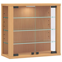 HÄNGEVITRINE in Buchefarben   - Buchefarben, Design, Glas/Holzwerkstoff (43/40/18cm) - MID.YOU