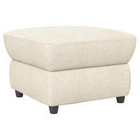 HOCKER in Textil Creme  - Creme/Schwarz, Konventionell, Kunststoff/Textil (68/45/68cm) - Livetastic