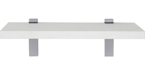 WANDBOARD Weiß - Weiß, Design, Holzwerkstoff/Metall (60/2,2/25cm) - Moderano