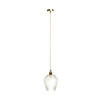 HÄNGELEUCHTE  20/27/20 cm   - Klar/Goldfarben, Trend, Glas (20/27/20cm) - Kayoom