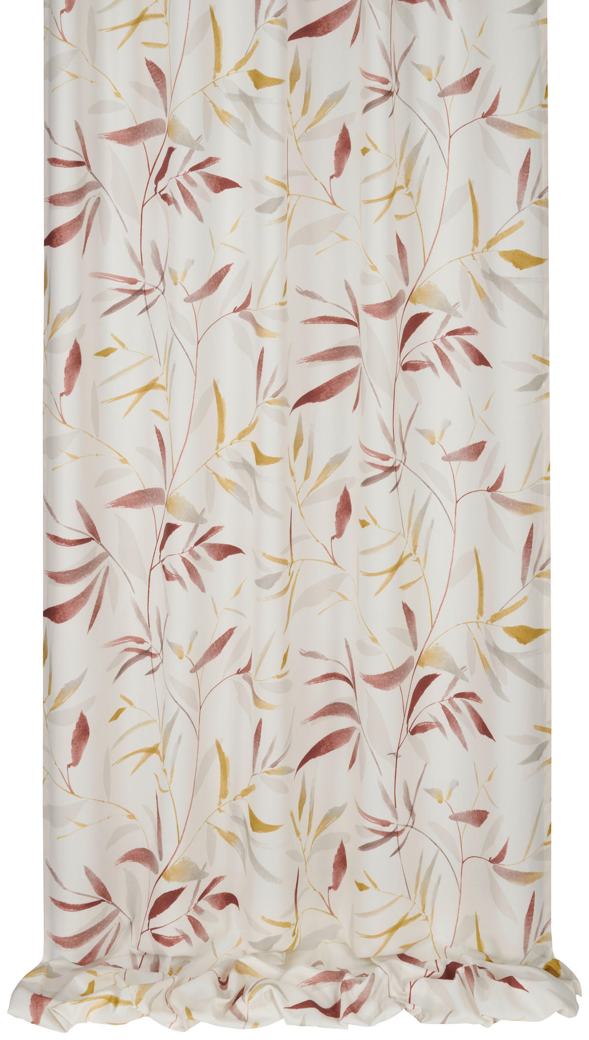 DEKOSTOFF per lfm blickdicht  - Currygelb/Rot, KONVENTIONELL, Textil (138cm) - Esposa