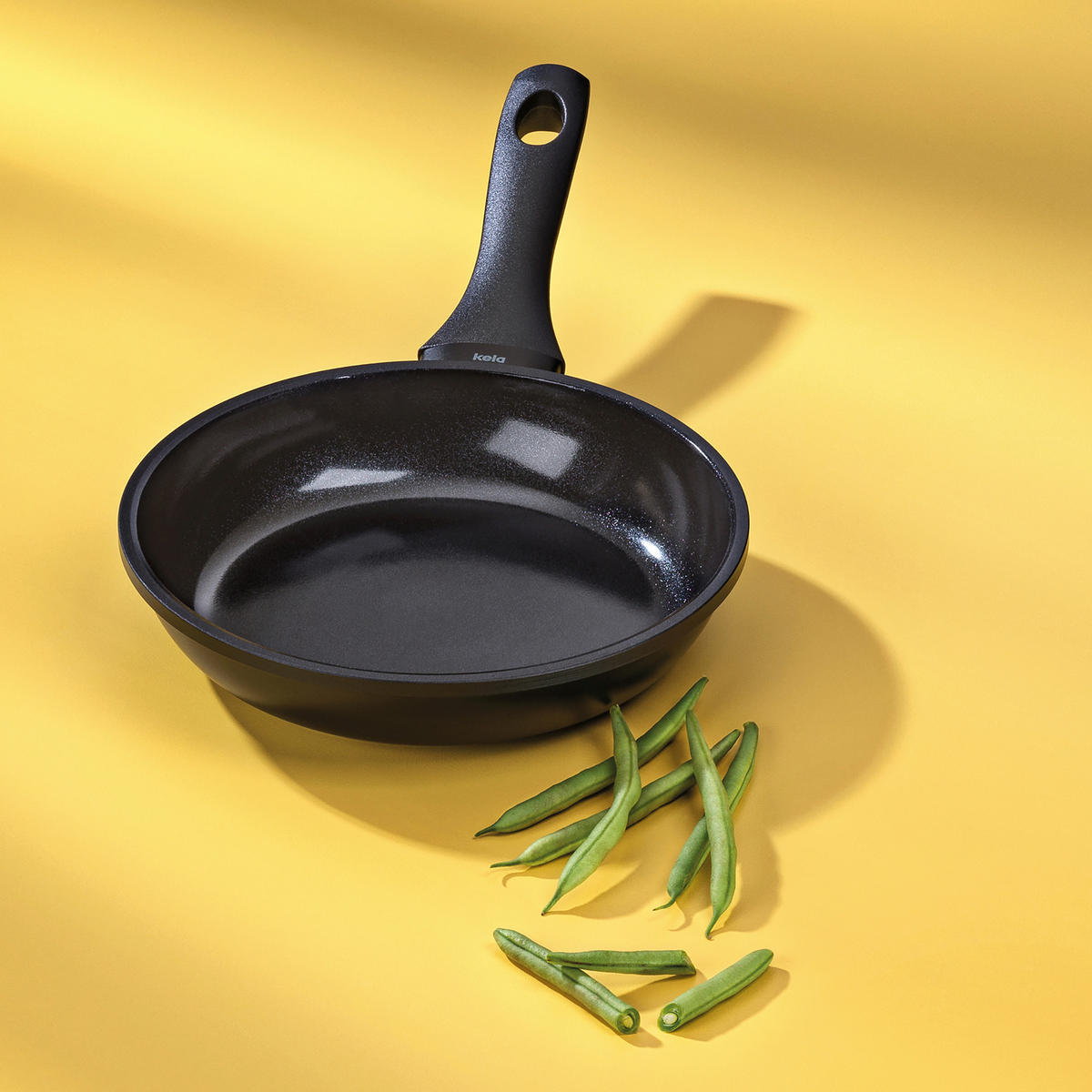 BRATPFANNE Atura Keramikbeschichtung  - Schwarz, KONVENTIONELL, Metall (20/4cm) - Kela