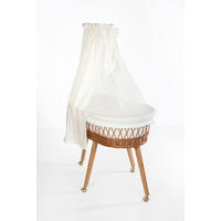 STUBENWAGEN-KOMPLETTSET Babybett Lounge Natur Buche  Creme, Weiß, Buchefarben  - Buchefarben/Creme, Basics, Holz/Textil (60/167/100cm) - Mionido