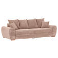 BIGSOFA Cord Altrosa  - Eichefarben/Altrosa, KONVENTIONELL, Holz/Textil (270/72/109cm) - Carryhome