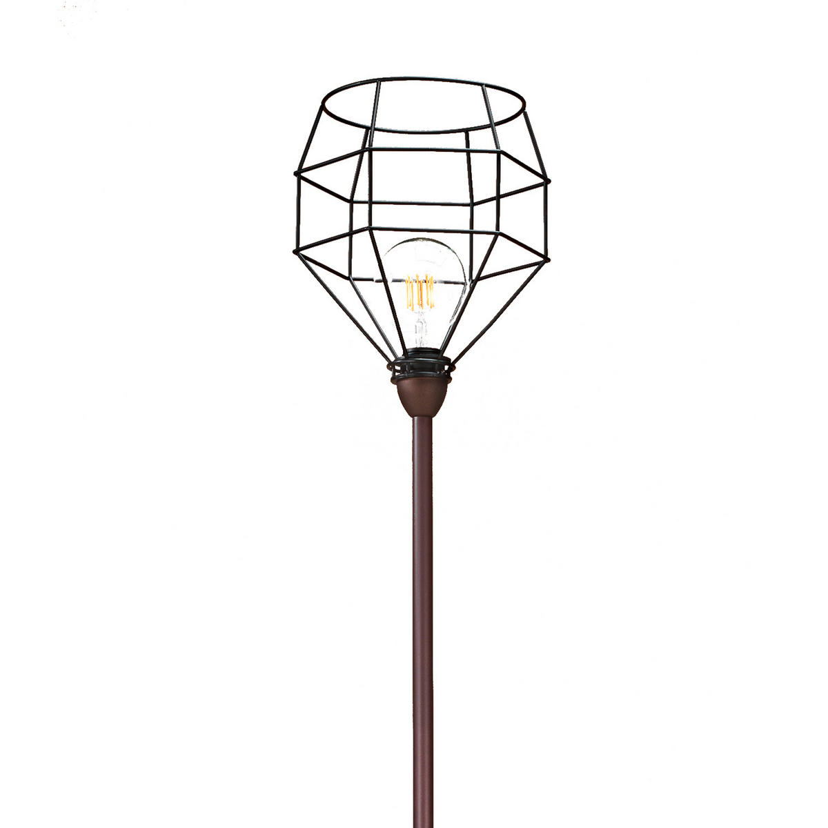 STEHLEUCHTE 28/173 cm    - Schwarz, LIFESTYLE, Metall (28/173cm)