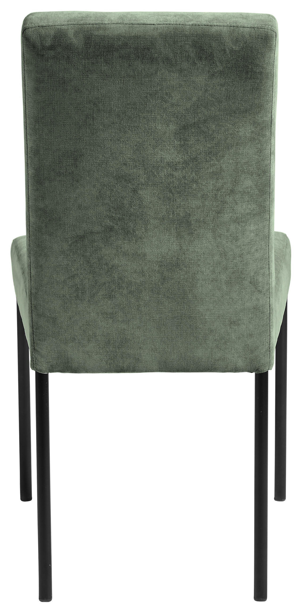 STUHL Webstoff Grün, Schwarz Eisen - Schwarz/Grün, Design, Textil/Metall (46/91/61cm) - Xora