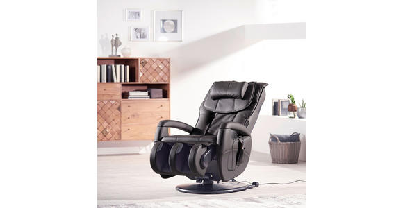 MASSAGESESSEL Lederlook Grau, Schlammfarben - Schlammfarben/Grau, Design, Textil (80/117/114cm) - Cantus