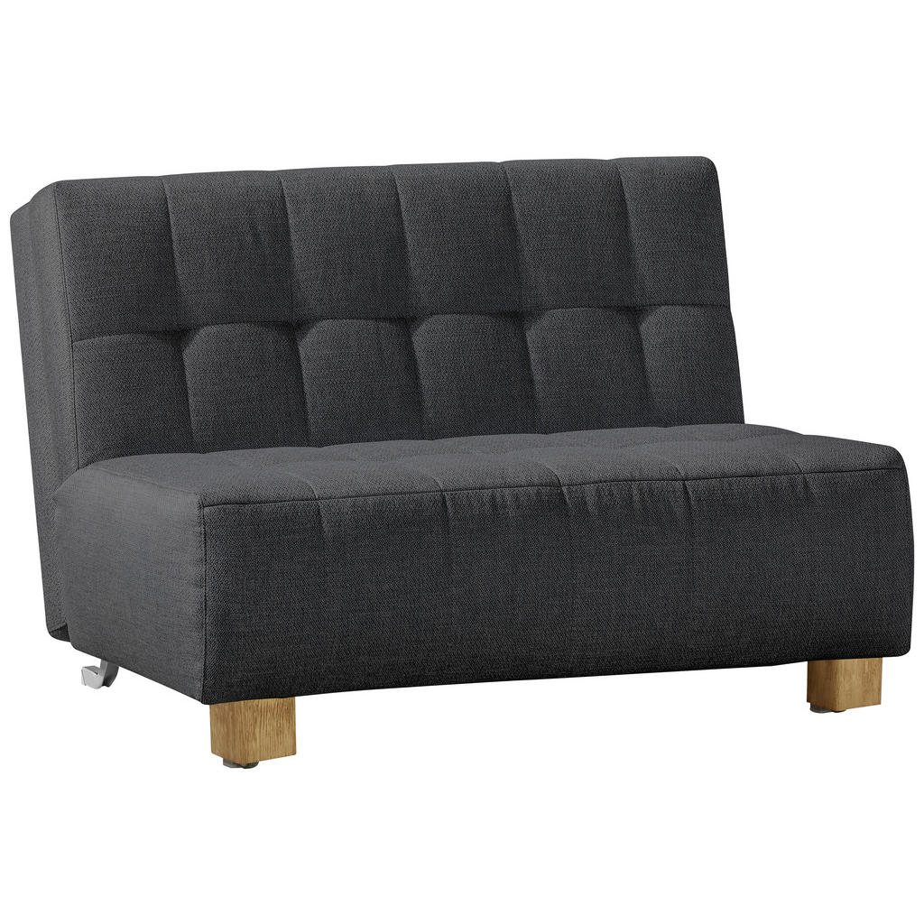 Thumbnail - Novel Schlafsofa Juice, Dunkelgrau, Textil, Eiche, Uni, 2-Sitzer, 125x92x102 cm, Fußauswahl, Stoffauswahl, Kinder- & Jug...