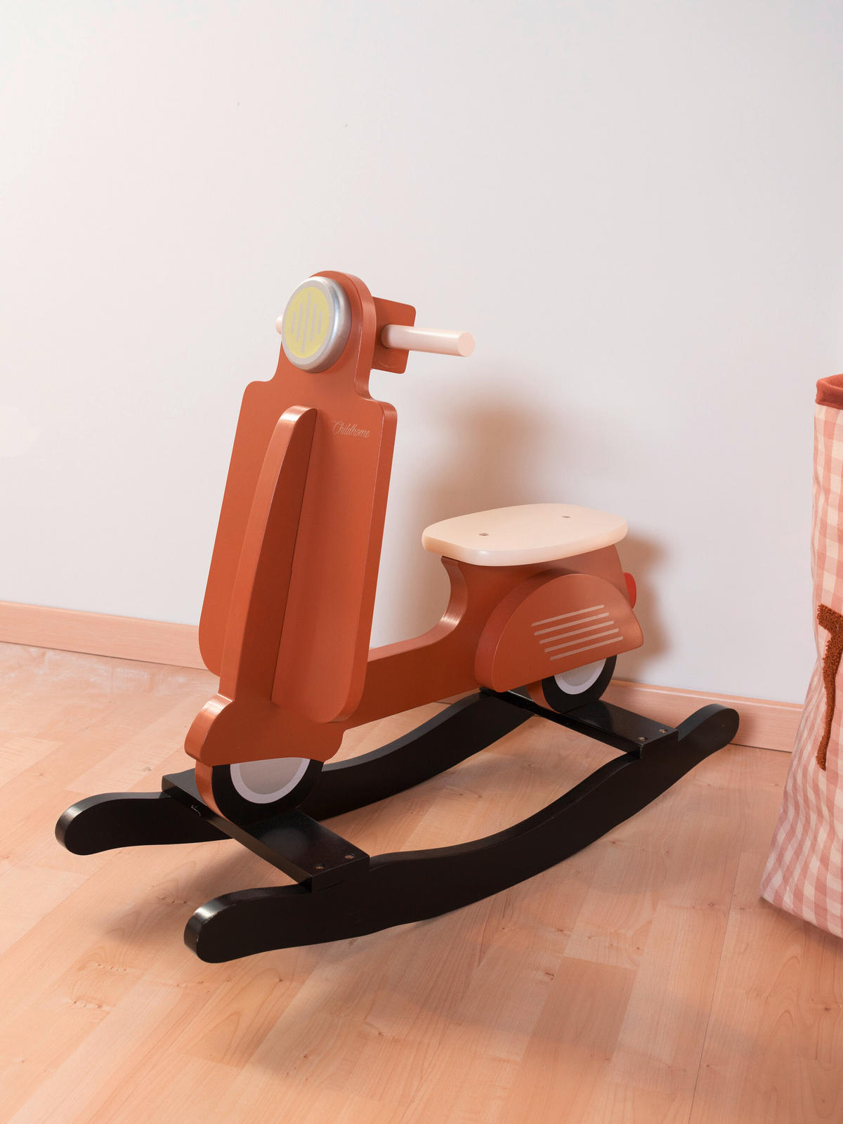 SCHAUKELTIER - Rostfarben/Schwarz, KONVENTIONELL, Holzwerkstoff (70/25/57cm) - Childhome