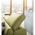 ECKSOFA in Webstoff Grün  167/250 cm  - Silberfarben/Grün, Design, Textil/Metall (167/250cm) - Xora