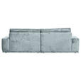 BIGSOFA Chenille Hellblau  - Schwarz/Hellblau, KONVENTIONELL, Kunststoff/Textil (282/73/115cm) - Carryhome