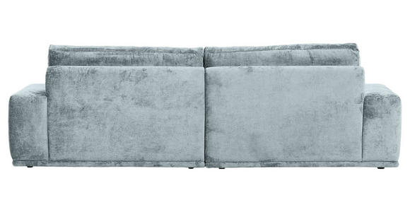 BIGSOFA Chenille Hellblau  - Schwarz/Hellblau, KONVENTIONELL, Kunststoff/Textil (282/73/115cm) - Carryhome