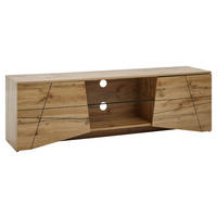 TV-SZEKRÉNY 160/50/40 cm  - barna, Modern, faalapú anyag/Üveg (160/50/40cm) - MID.YOU