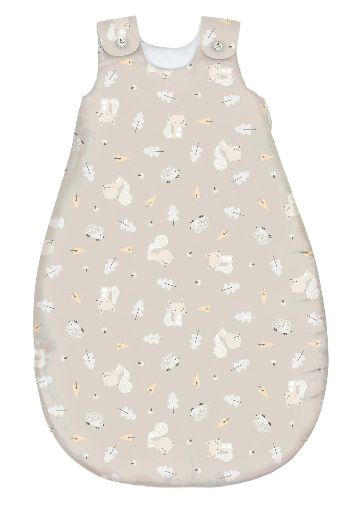 BABYSCHLAFSACKSET Igelchen    68/74   - Taupe/Weiß, Basics, Textil (68/74null) - Avelia