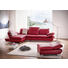 WOHNLANDSCHAFT Echtleder - Rot/Silberfarben, Design, Leder (200/315cm) - Chilliano