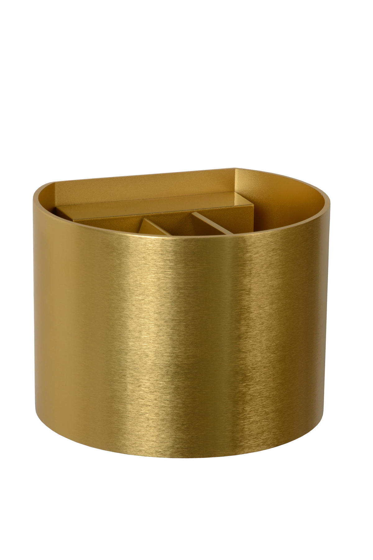 LED-WANDLEUCHTE - Messingfarben, Design, Metall (11/13/9.7cm) - Lucide