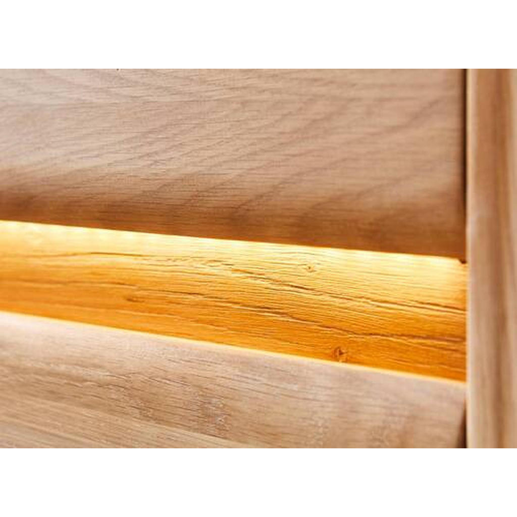Thumbnail - Linea Natura Vitrine, Wildeiche, Holz, Glas, Wildeiche, massiv, 6 Fächer, 95x201x41 cm, Typenauswahl, Beimöbel erhältlic...