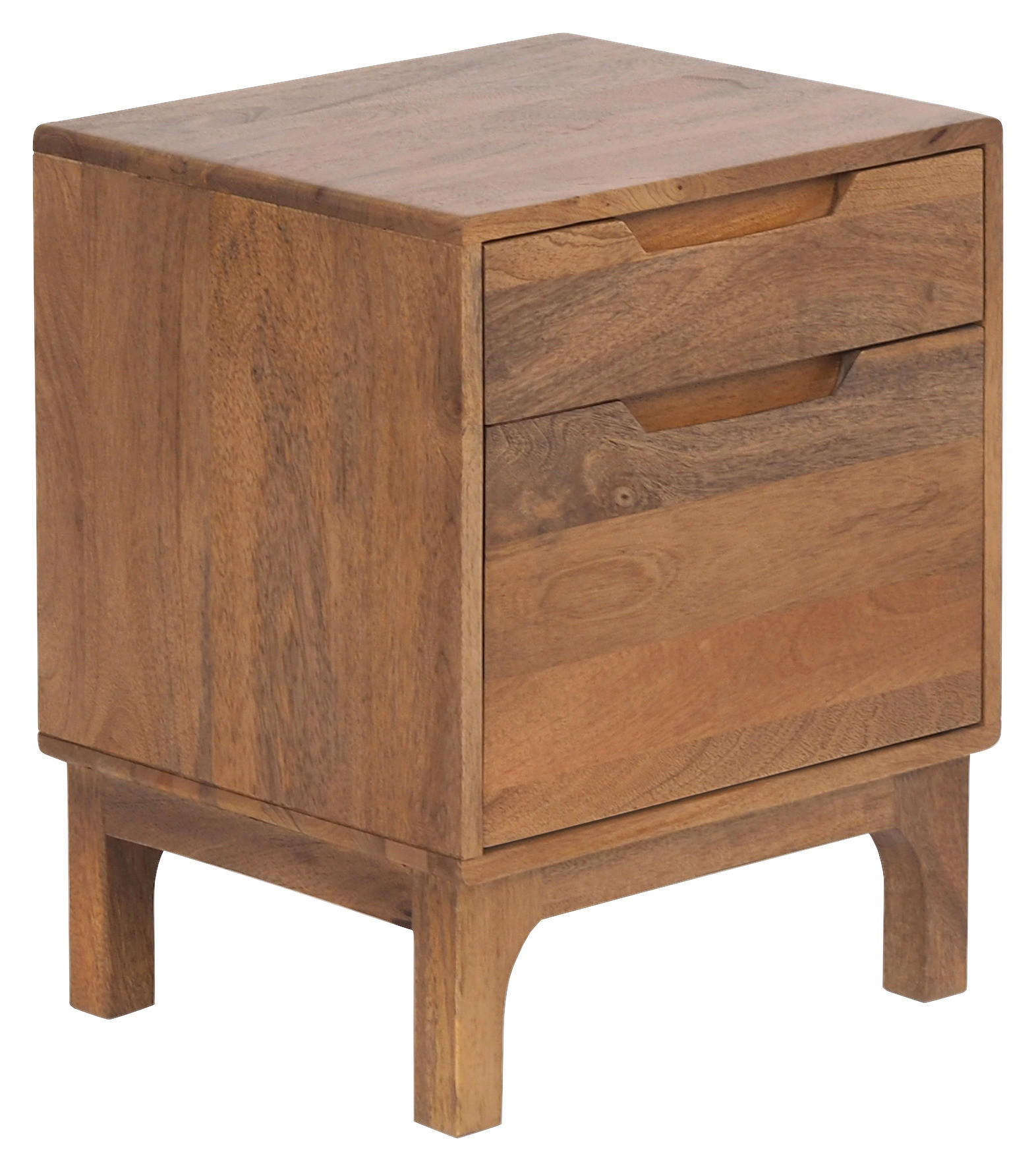 NACHTKÄSTCHEN 40/50/35 cm  in Hartholz Mangoholz Naturfarben  - Naturfarben, MODERN, Holz (40/50/35cm) - MID.YOU