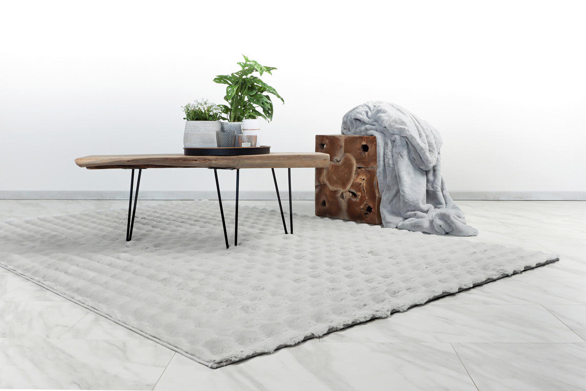 HOCHFLORTEPPICH 80/150 cm Harmony 800 Silver Silberfarben  - Silberfarben, KONVENTIONELL, Textil (80/150cm)