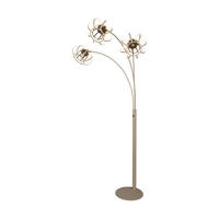 LED-STEHLEUCHTE Salo 60/87/162 cm  - Sandfarben/Schwarz, KONVENTIONELL, Metall (60/87/162cm)