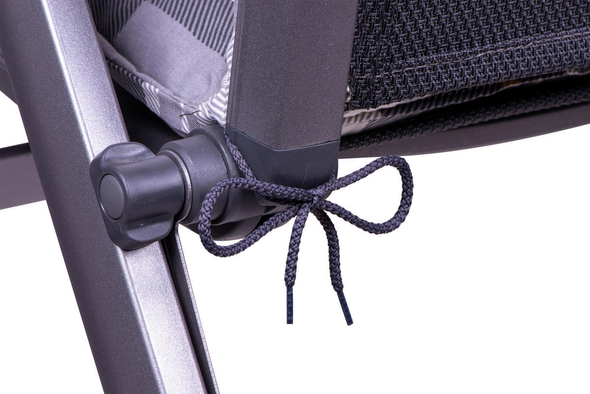 LIEGENAUFLAGE Karo  - Grau, Basics, Textil (60/6/190cm)