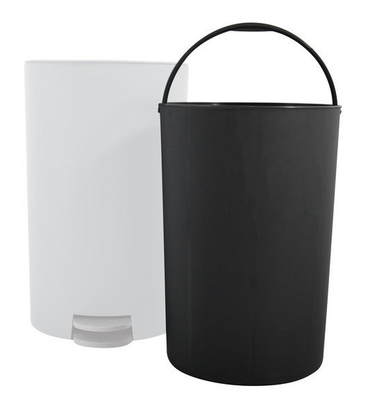 TRETEIMER 3 l  Kunststoff  - Schwarz/Weiß, Basics, Kunststoff (15,5/27/14,5cm) - MSV