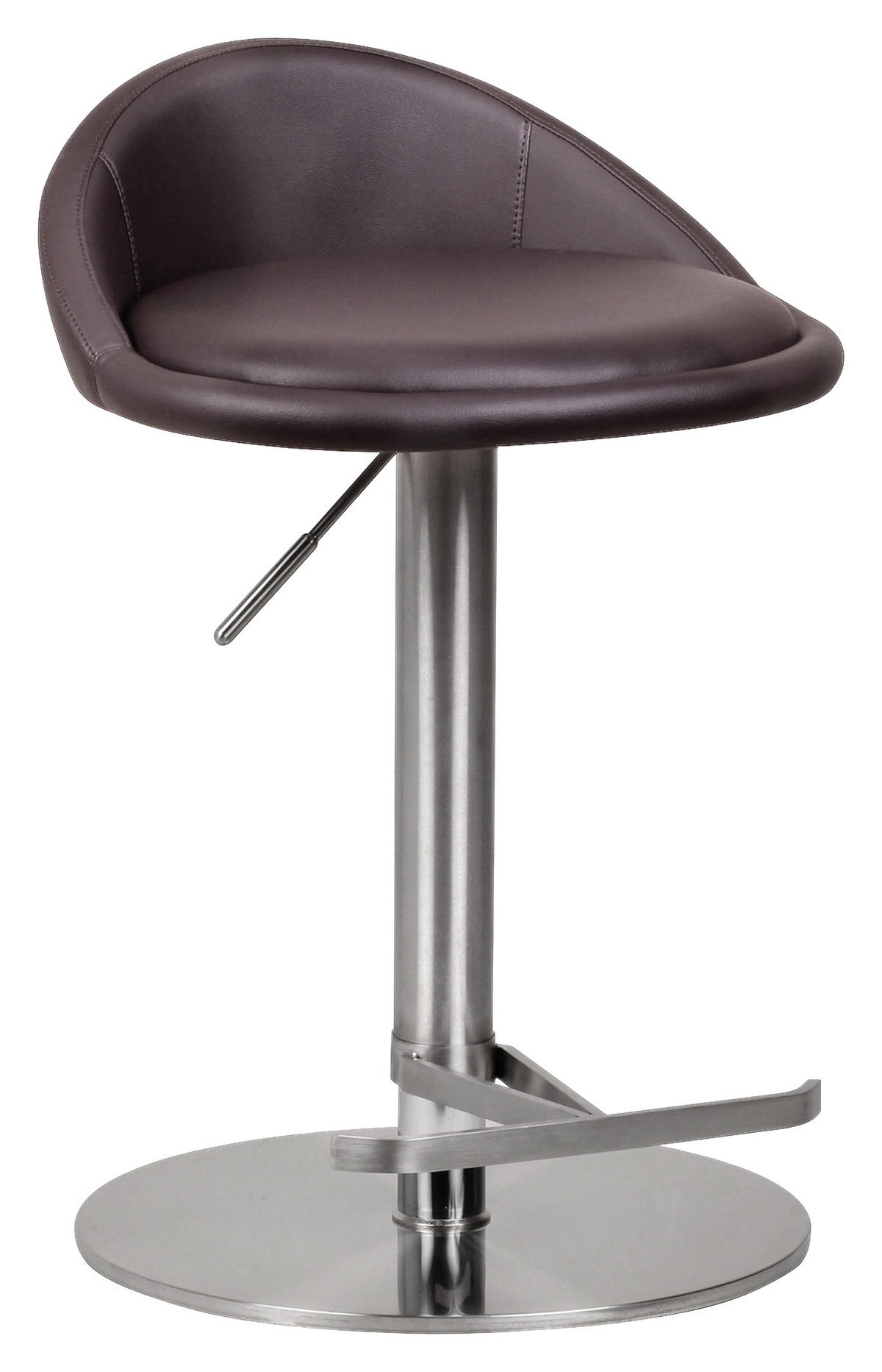 BÁRSZÉK textil barna  - barna/ezüstszínű, Modern, textil/fém (43/54-79/43cm) - MID.YOU