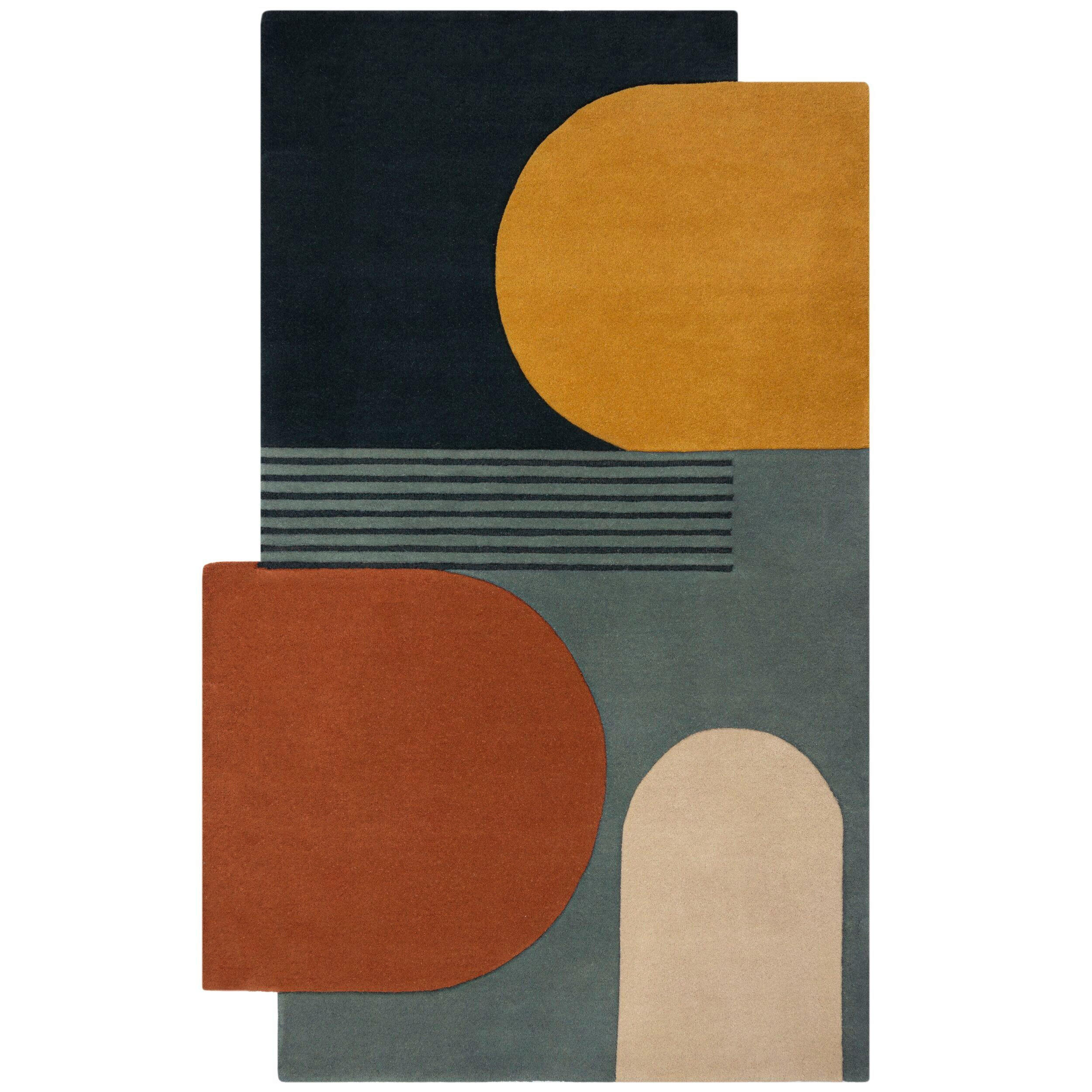 WOLLTEPPICH 120/180 cm Abstract Multicolor  - Multicolor, Basics, Textil (120/180cm) - Xora