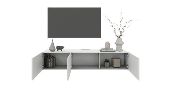 LOWBOARD  in 180/36,7/42 cm  - Weiß, Design, Holzwerkstoff (180/36,7/42cm) - Hom`in