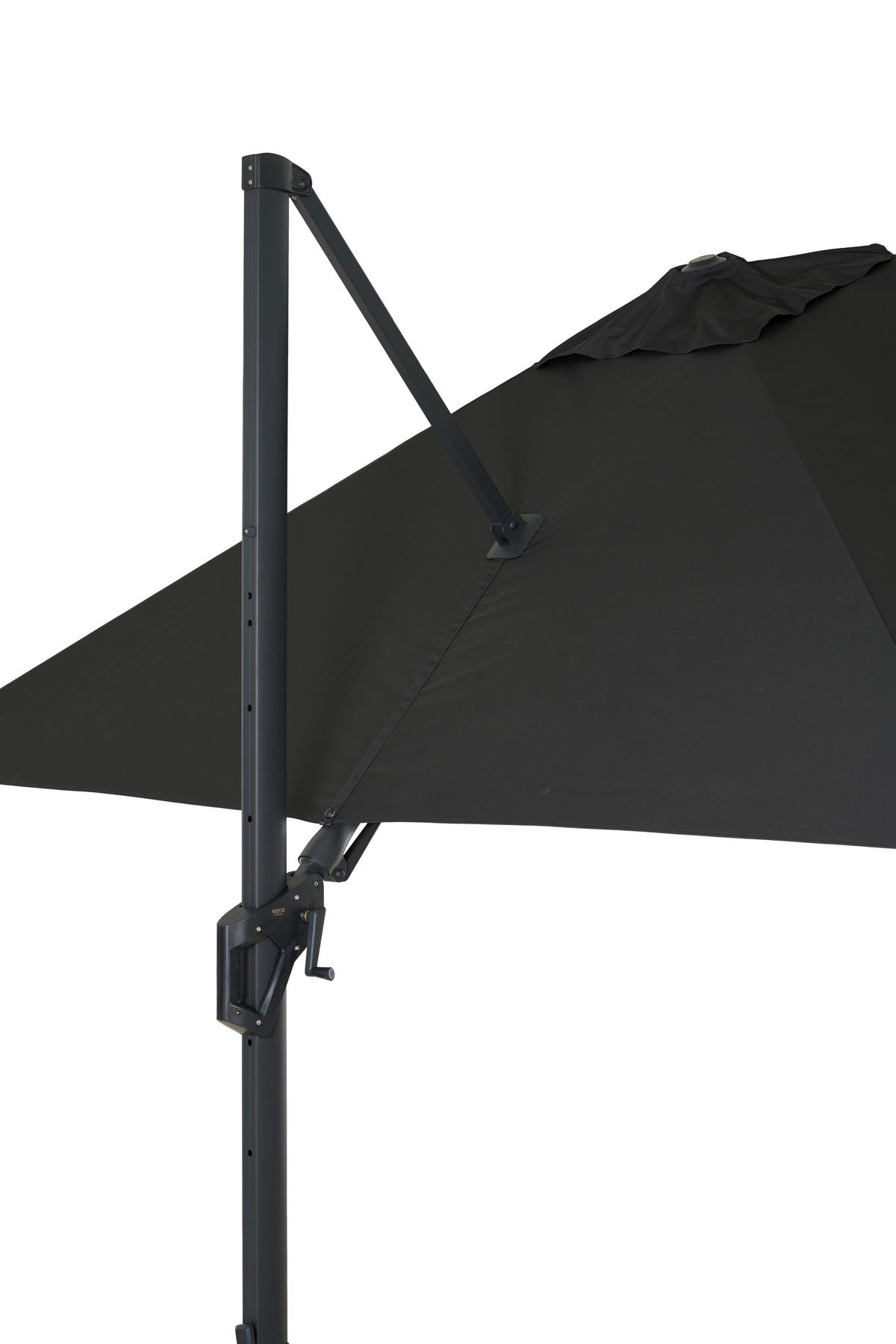 AMPELSCHIRM 300 cm Anthrazit  - Anthrazit, MODERN, Textil/Metall (300/300cm) - Siena Garden